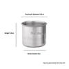 304 Stainless Steel Drop-proof Straight Cylinder Water Cup Without Handle.