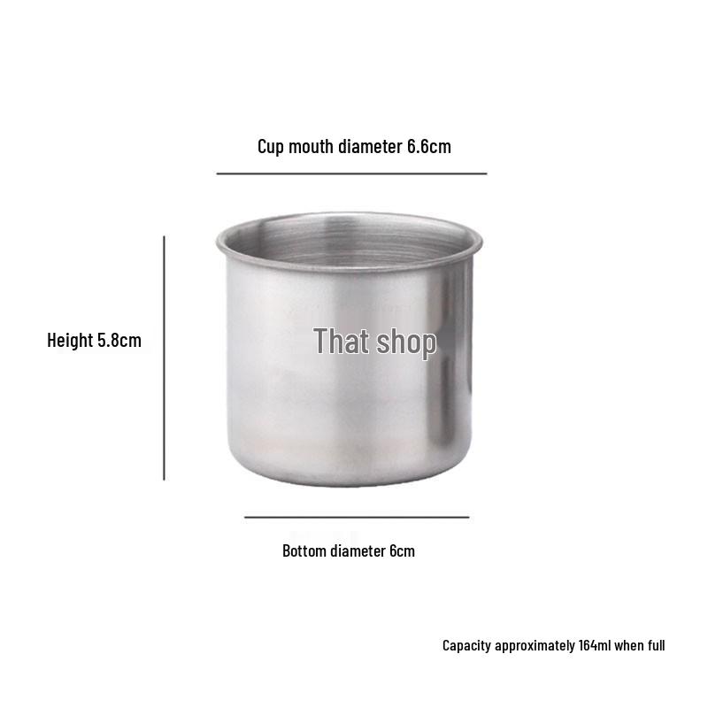 304 Stainless Steel Drop-proof Straight Cylinder Water Cup Without Handle.