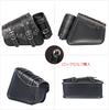 QJBOMTO Motorcycle Saddlebag Side Bag Saddlebag PVC Waterproof Side Tool Universal Storage Tool Bag with Cup Black Side - Softail/Harley Sportster,