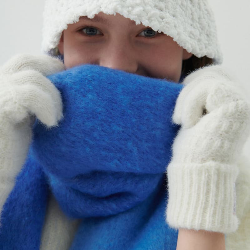 ALLINCOMPLETE Half&Half Chunky Muffler (4 Colors)