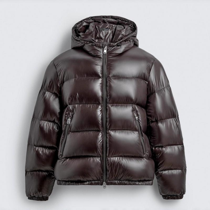 Mens Hooded Padded Winter Cotton Coat Thick Casual Warm Zip Outerwear
