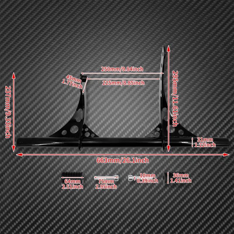 Motorcycle Black Highway Engine Guard Crash Bar Steel Falling Protection For Harley Softail Street Bob Low Rider FXBB 2018-Later