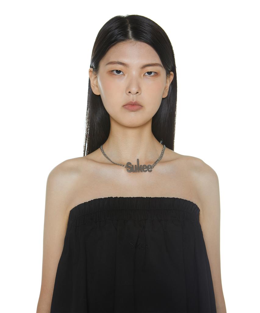 Suki Logo Embroidered Top Dress (Truffle)
