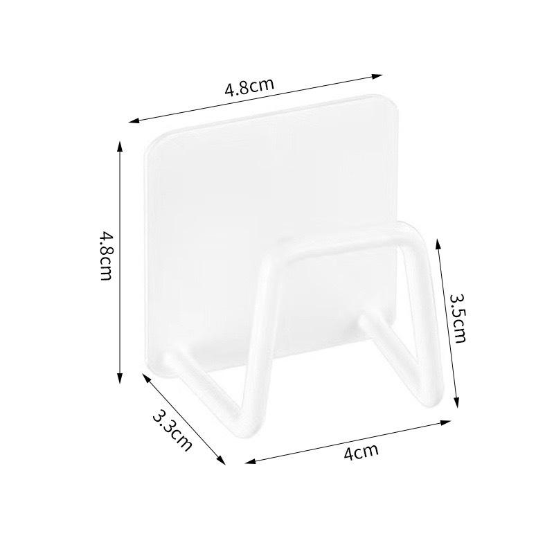 Stainless Steel Adhesive Hooks for Bathroom & Kitchen - Traceless, Rust-Resistant, Strong Adhesion