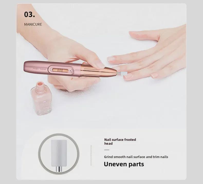 Portable Electric Nail Polish Remover: 5-in-1 Tool for Salon Use