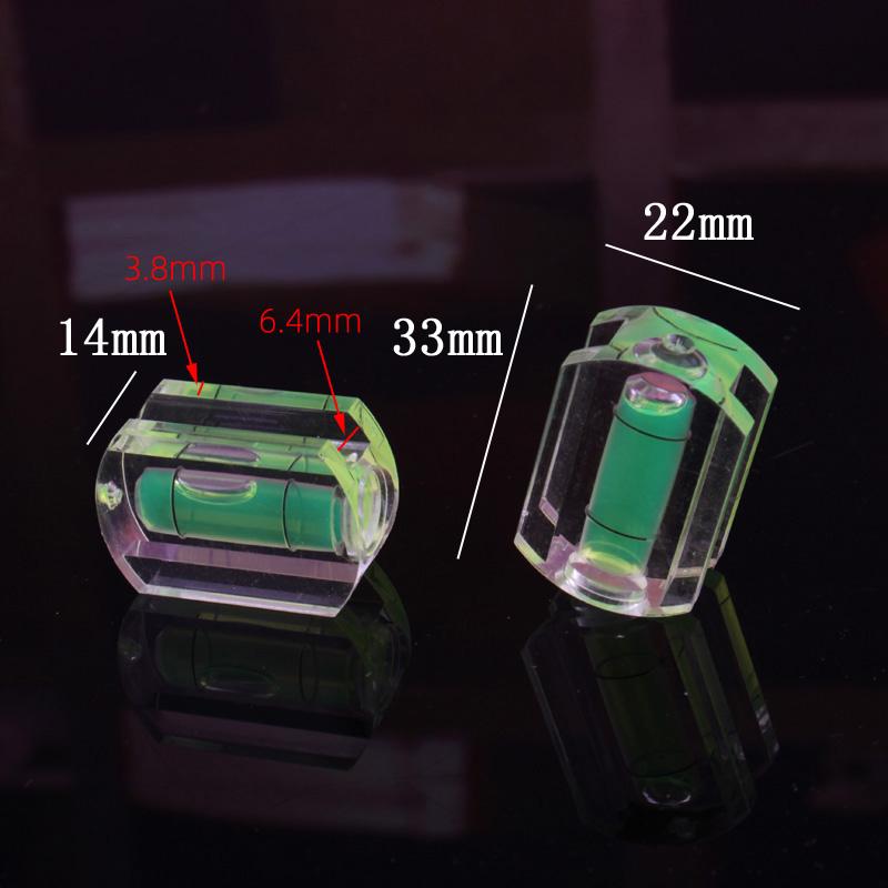 Universal Green Spirit Level with Scale - Compact Liquid Bubble Measuring Tool