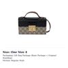 GUCCI Padlock Canvas With Leather Box Bag, Crossbody Bag, One Shoulder Handbag Mini Women's Ebony/Black 652683-96GAG-9785