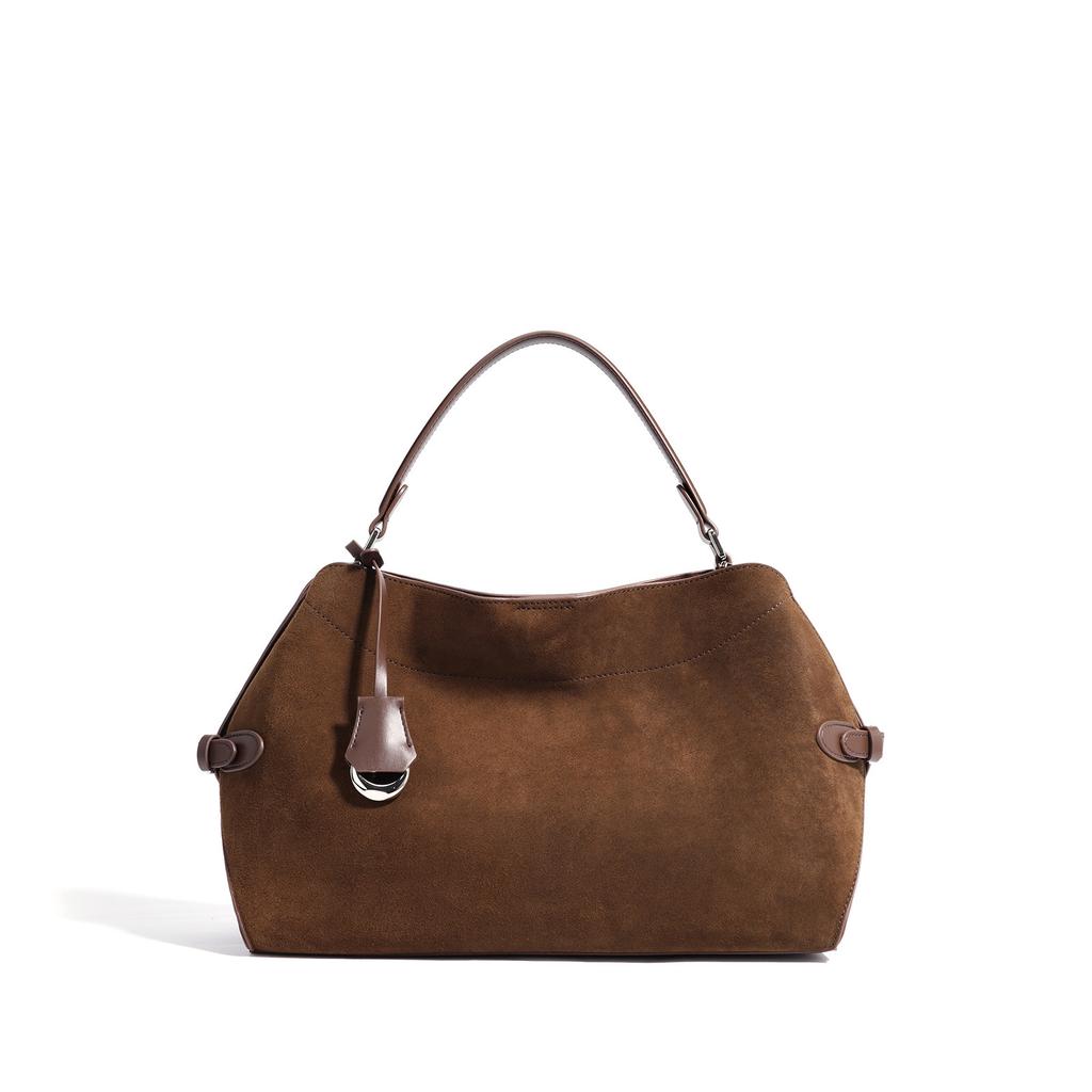 Leather Tote Bag Large Capacity Bag Women's High-end Niche Bag Shoulder Bag Crossbody Bag