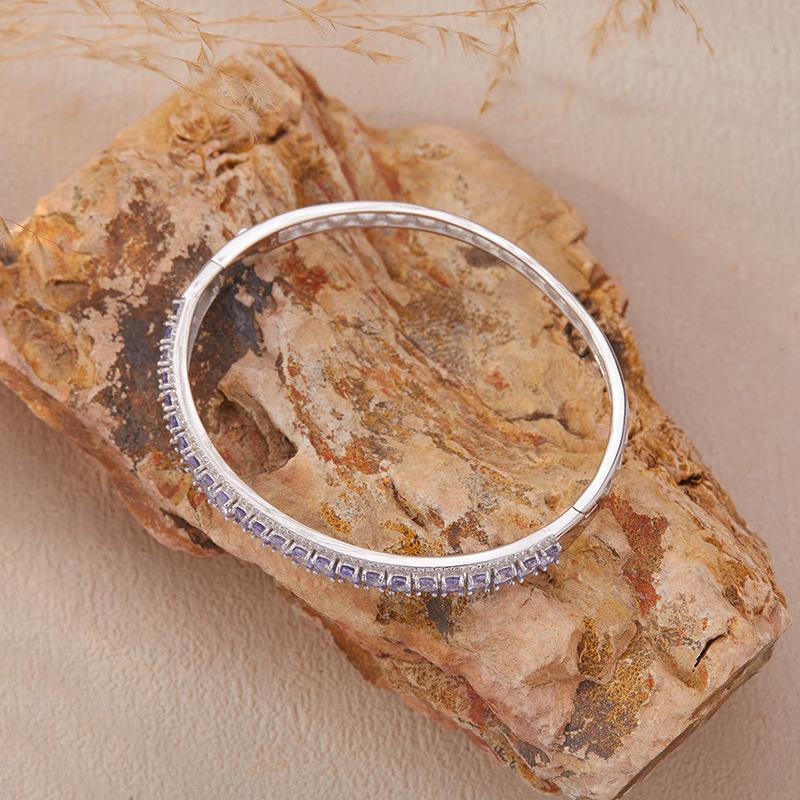 S925 Silver Natural Tanzanite Bracelet Women'S Xiaohongshu Fashion Treasure Jewelry