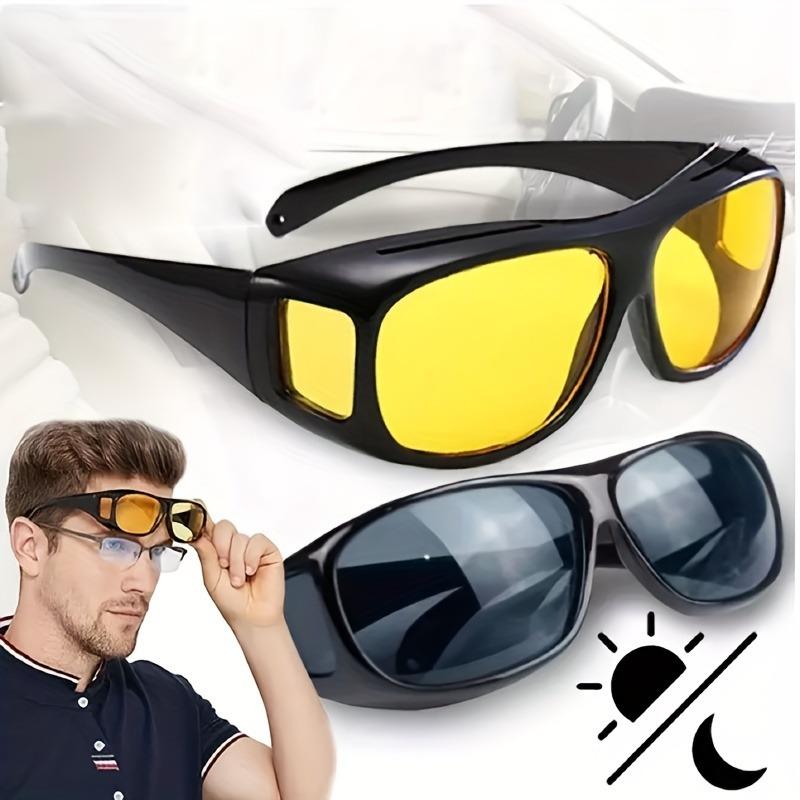 Neutral Glasses, Optical High-definition Night Driving Surround Anti Glare Glasses, Suitable for Both Men and Women