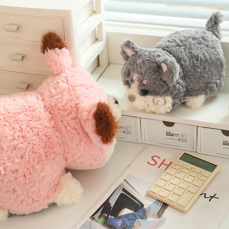 Cartoon Double-Sided Flip Panda Toy Fox Dog Plush Doll  Fox Flip Change Transform Dog Soft Pillow Children Birthday Gifts