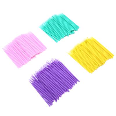 400 adet Bükülebilir Mikro Aplikatör Fırçaları Mikro Çubuklar Makyaj Eyeliner Uygulaması için Malzemeler