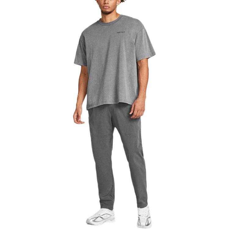Under Armour Ua Unstoppable Solid Pocket Drawstring Woven Casual Pants Men Pants Rhino-Gray 1383033-025