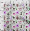 oneOone Cotton Flex Dusty Green Fabric Floral  Sewing Craft Projects Fabric Prints By Yard 40 Inch