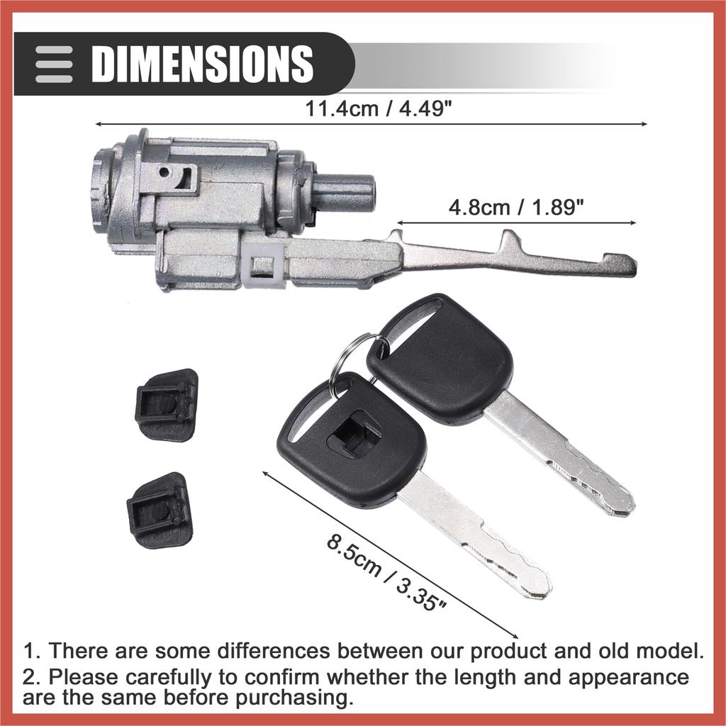 ACROPIX Ignition Switch Lock Cylinder for Honda Accord 2003-2012 Metal