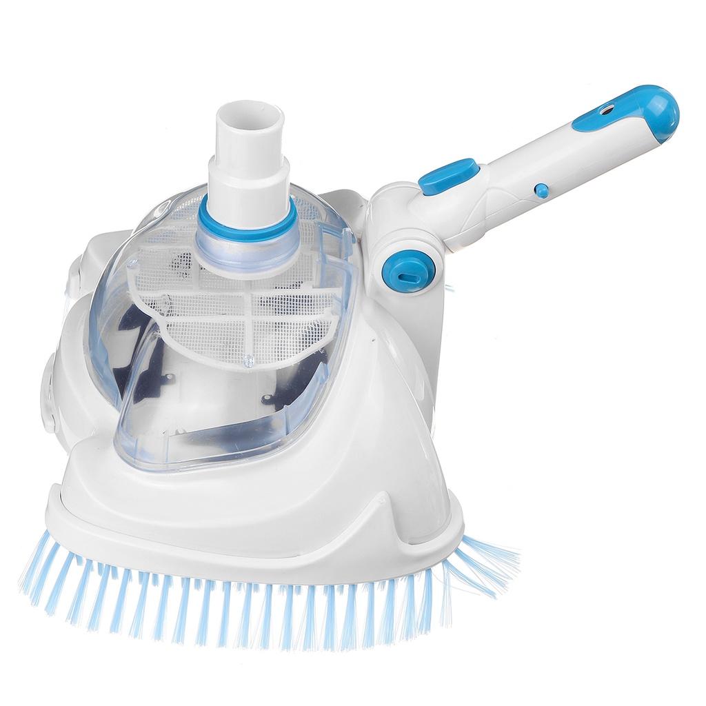 12 Inch Adjustable Angle Swimming Pool Suction Vacuum Cleaner Head with Filter Mesh Pond Cleaning Tool