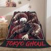 Tokyo Ghoul Colorful 2D Print Flannel Blanket, Cute Cartoon Pattern for Couch, Home Decor Travel Gift Wrap_LIAN