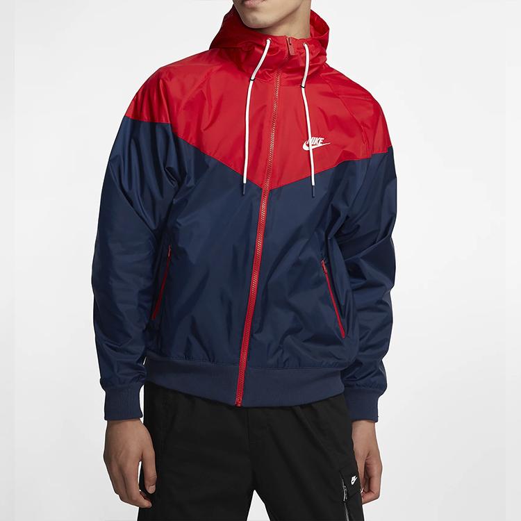 Nike Sportbekleidung Windrunner Kapuzen-Freizeitjacke Herrenjacken Marineblau AR2192-410