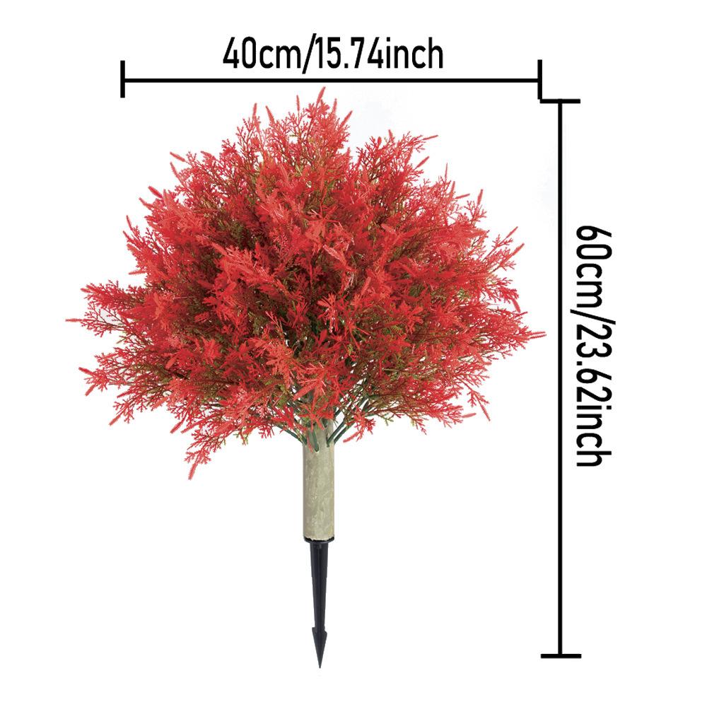 Artificial Cypress Topiary Tree with Ground Spike, Fake Evergreen Tree for Porch, Artificial Plants for Outdoor Planters Indoor UV Resistant