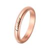 Cartier C De  Classic Letter Narrow 18K Gold Ring Unisex rings Rose-Gold B4232500