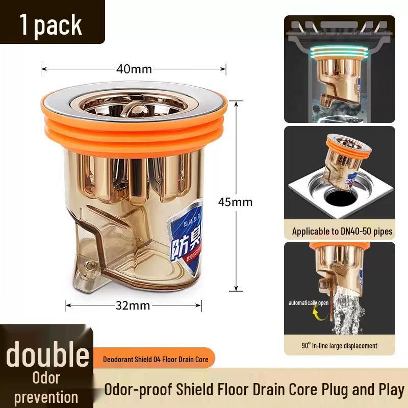

Universal Anti-Backflow Floor Drain Core: Bathroom Deodorizer & Insect Blockage Seal