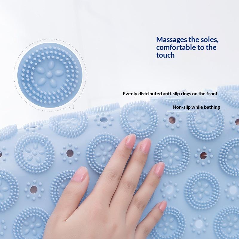 Household Non-slip Mat Bathroom Bath Massage Bathtub With Suction Cup Anti-slip Bath Mat Rug Home Bathroom Carpet Supplies