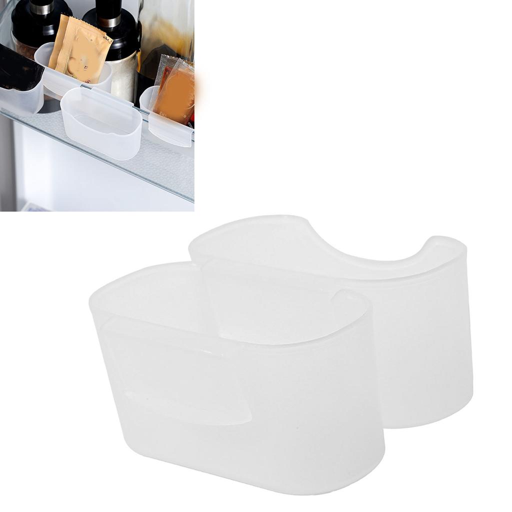 2PCS Refrigerator Side Door Hanging Storage Box Space Saving Hanging Fridge Organizer for Storing