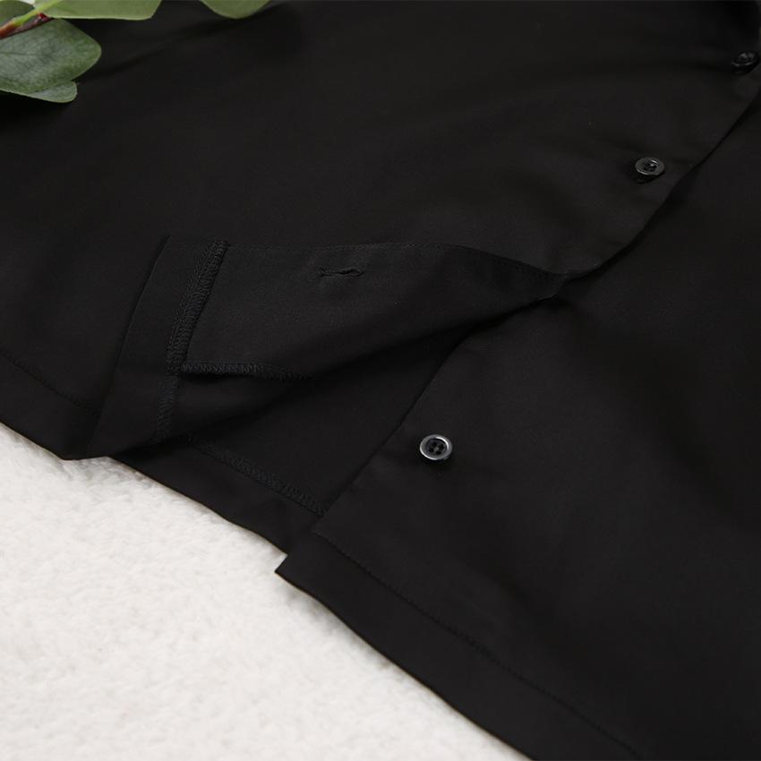 Women's Homewear Long-sleeved Suit Simulation Silk Shirt Thin Trousers Two-piece Pajamas