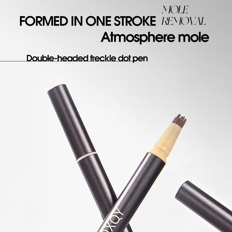 QXQY Double-Head Freckle & Beauty-Spot Pen 24h Skin-Tint Waterproof Natural Cute Sun-Kissed Finish