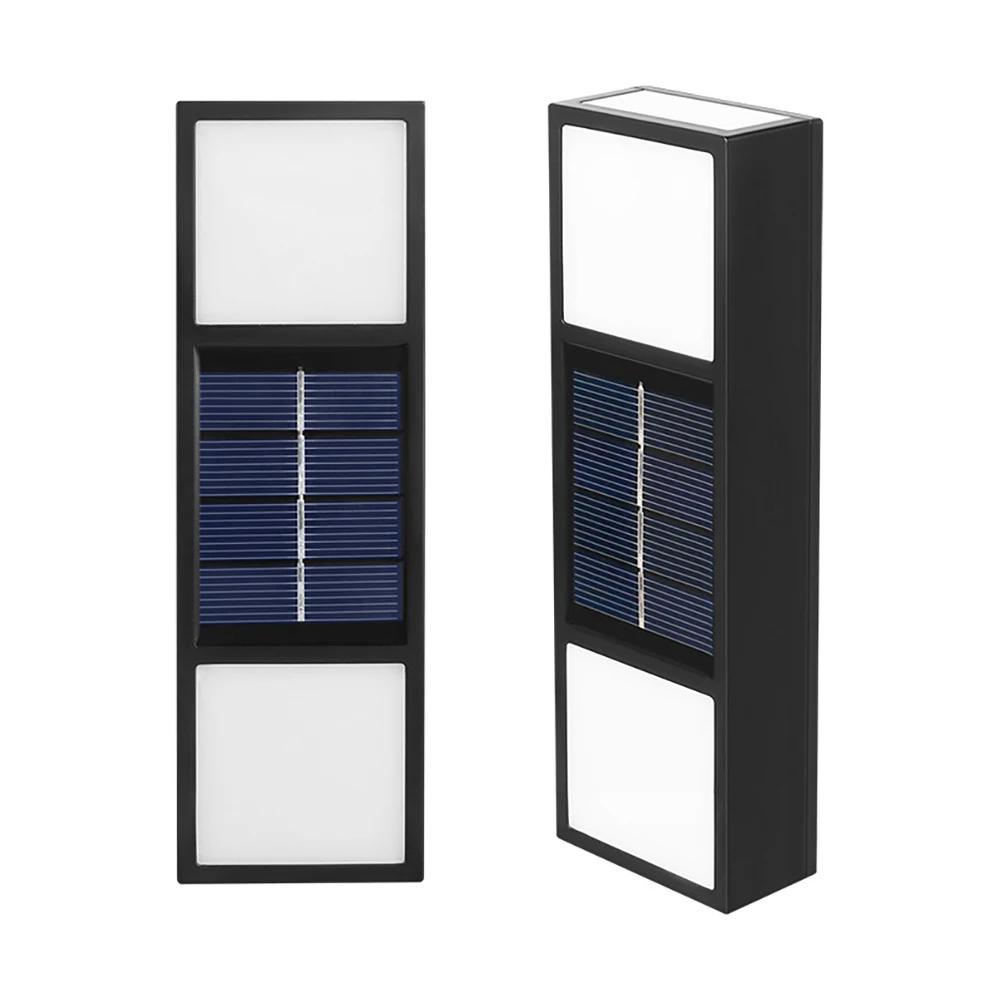 4pcs Solar Wall Lamp Outdoor Waterproof Solar Powered Light UP and Down Illuminate Home Garden Porch Yard Garage Decoration