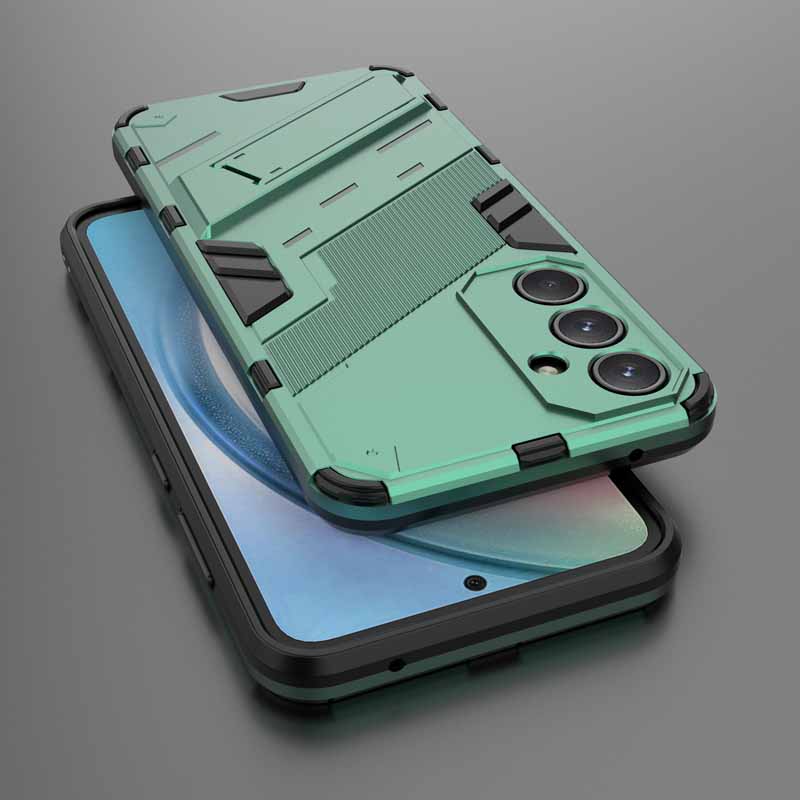 

Противоударный чехол для Samsung A15 A25 A35 A55 A05 A05S Armor Holder Задняя крышка для Galaxy A14 A24 A34 A54 5G A04 A04S A04E Чехол For Samsung A05S темно-зеленого