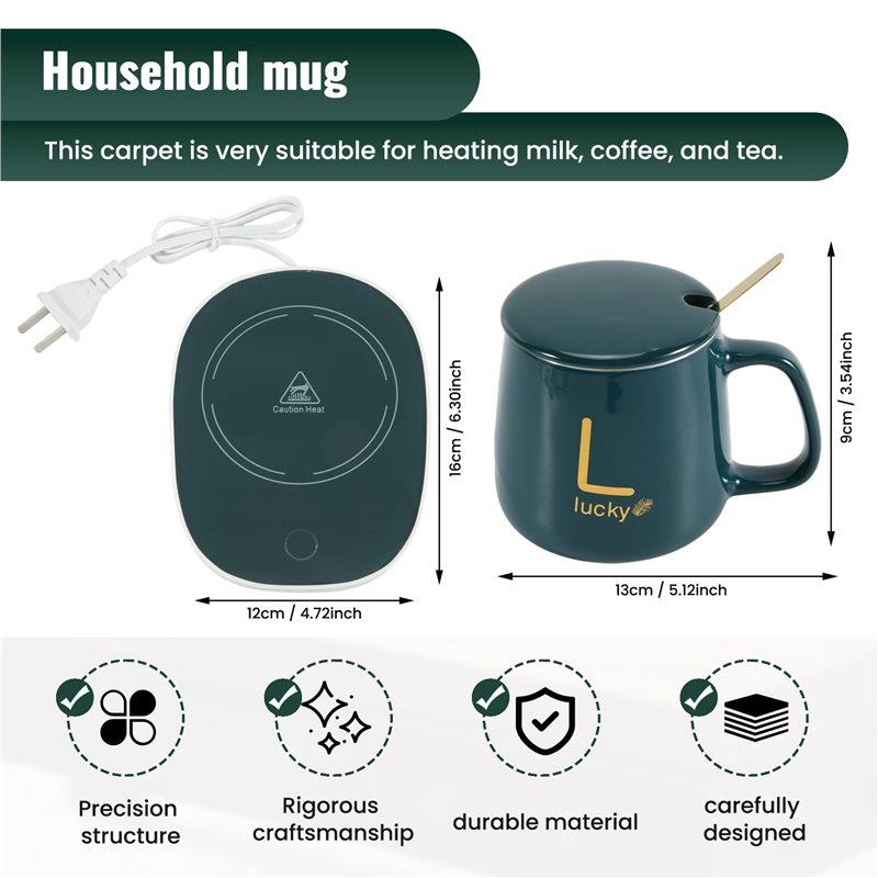 T02C!Heating-Cup Of Electric Coffee Via USB, Gift Box Heating Plate And Coffee Cup, Cup Of Hot Tea Coffee