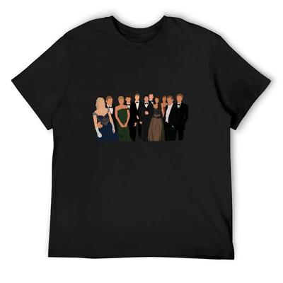 Tvd Besetzung Mikaelsons Salvatores T-Shirt Anime Luxus Mann Tier Druck für Jungen Enganliegende T-Shirts für Männer