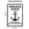 Metal Wall Art Pirate Decor Retro 8x12 Inch for Bar