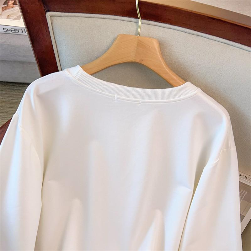 Plus Size Loose Fit Autumn Hoodie for 200-350 Jin, Bust Sizes 150/160