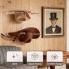 2 Pack Acrylic Cowboy Hat Rack for Wall, 3-Position Adjustment Wall Mount Hat Holder Organizer for Western Cowboy Hats, Fedoras, Sun Hats