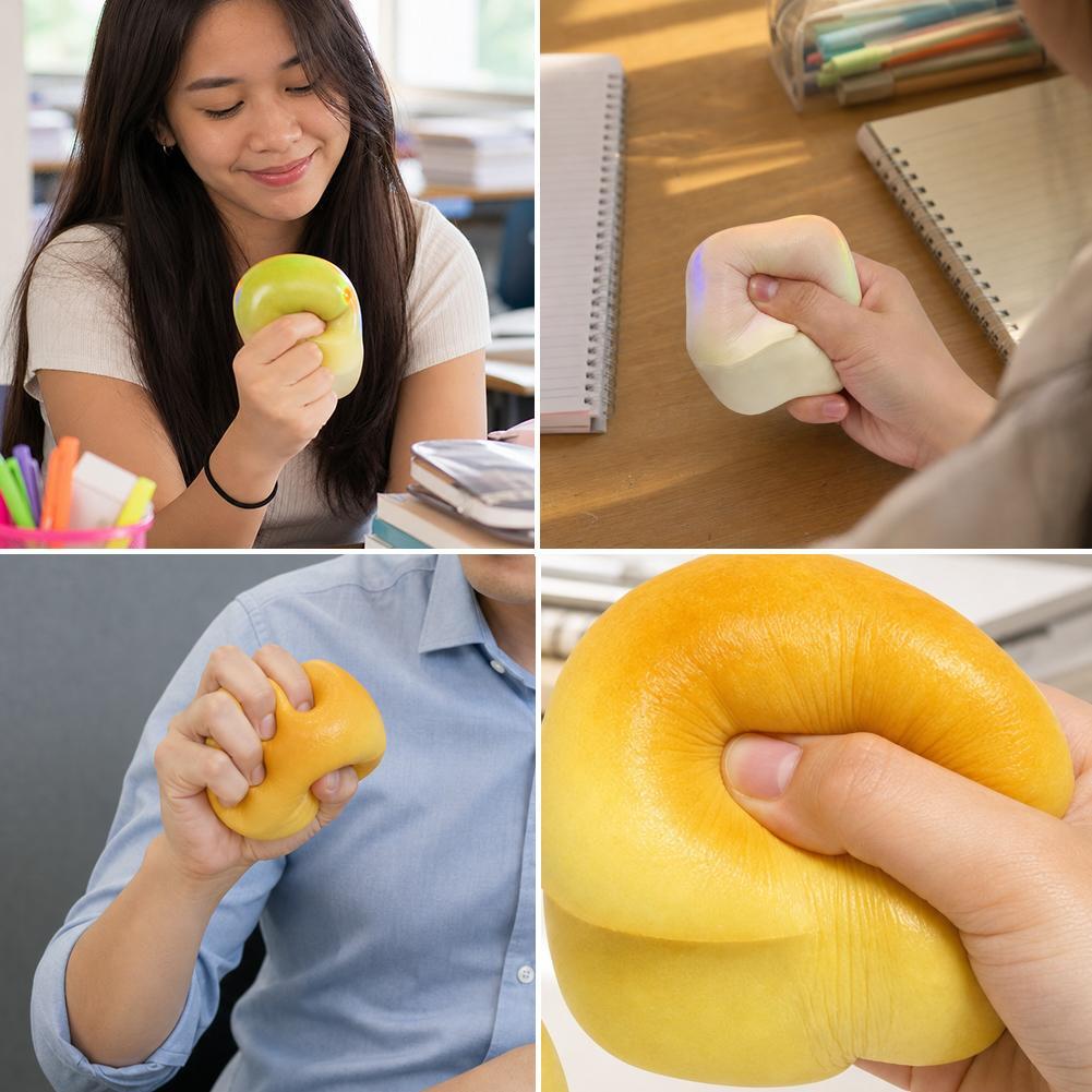 Toast Slow Rebound Squishy Stress Ball Toys Simulation Bread Model Sensory Toy Anxiety Relief Desk Toy Gifts Adults Toy