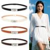 Dames Smalle Verstelbare Gouden Gesp Decoratieve Riem Voor Jurk En Blouse Dames Tailleband