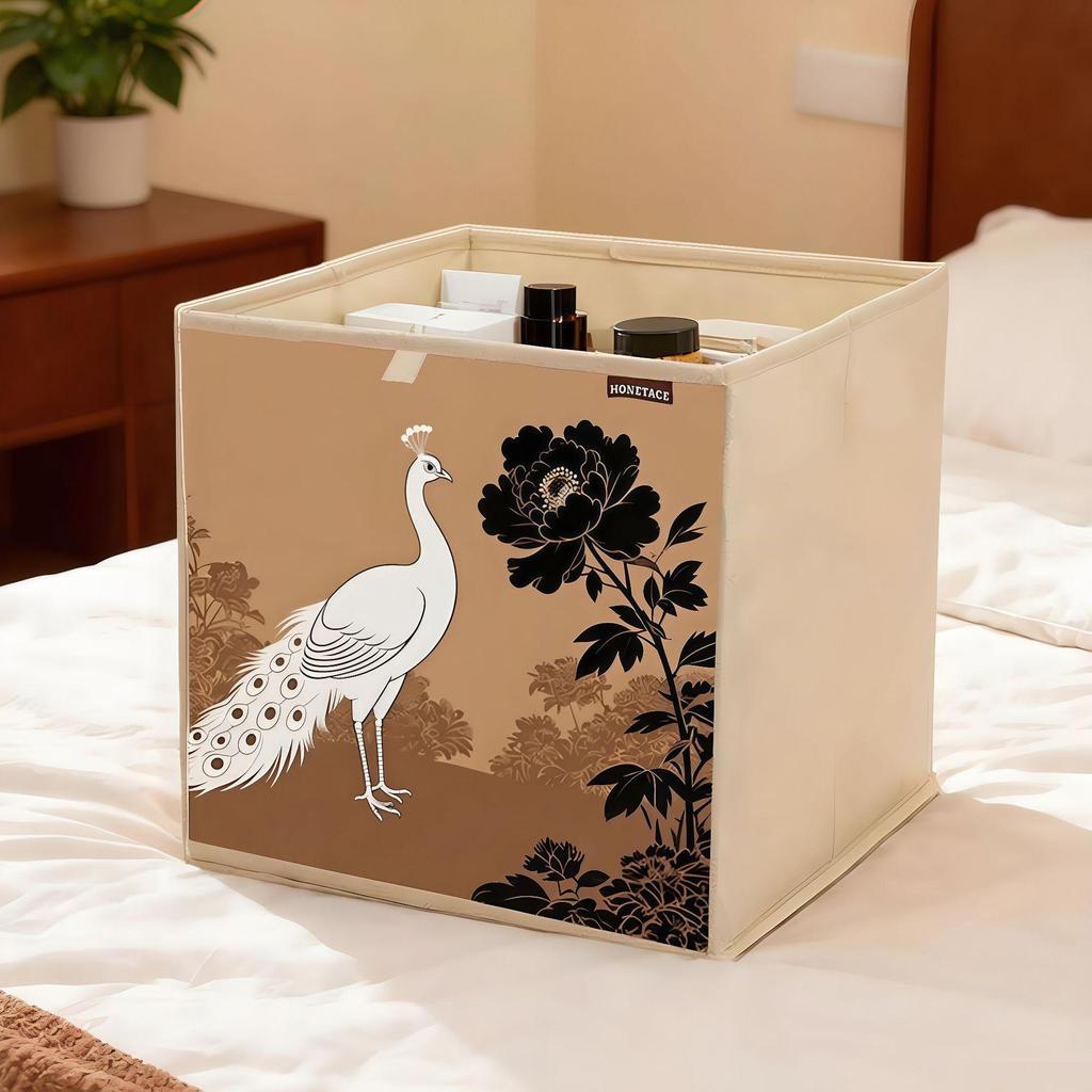 Aufbewahrungskorb aus geflochtenem Imitationsrattan für Spielzeug, Kleidung und Haushaltsgegenstände