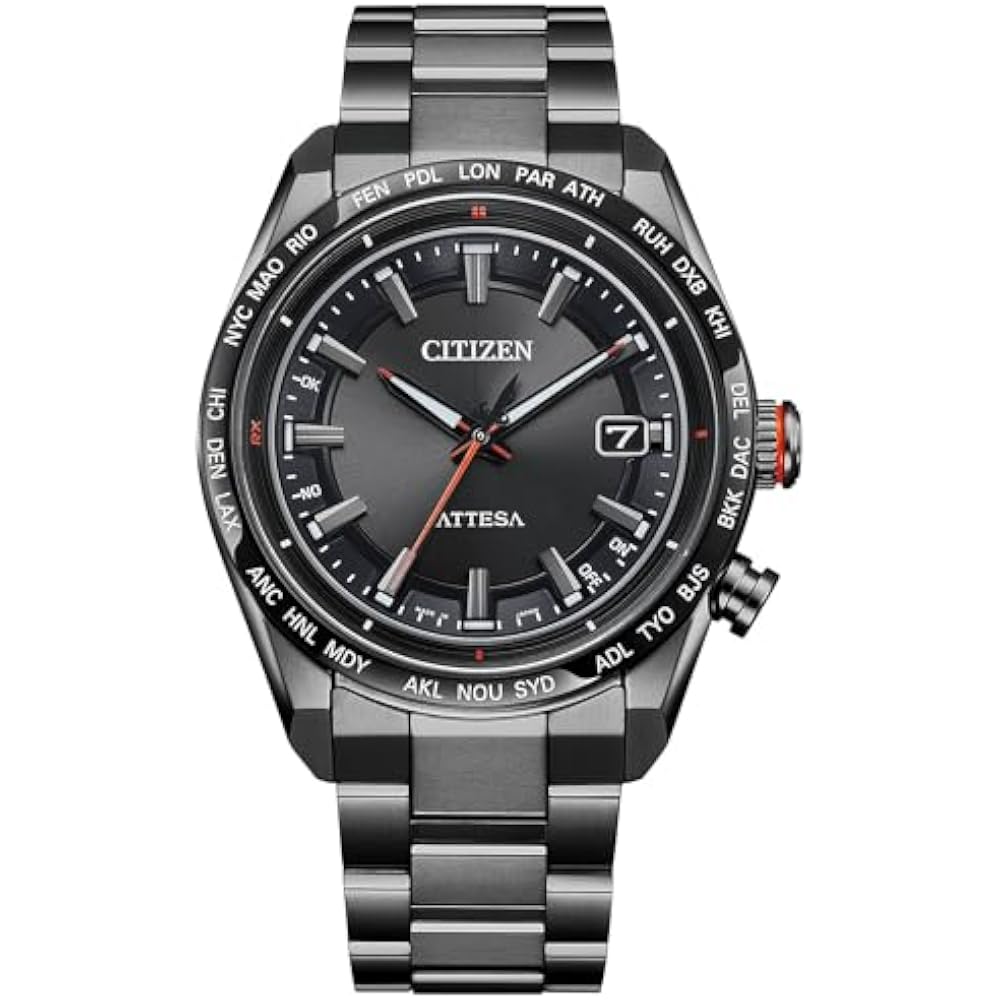 Citizen CB0286-61E Atessa Photoelectric Eco-Drive Radio Controlled Watch Waterproof Watch, Black