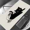 Cute Black Cat kawaii Mouse Pad Desk Mat Large Computer Office Carpet xxl mousepad Gamer gaming pc accessories Keyboard Rug