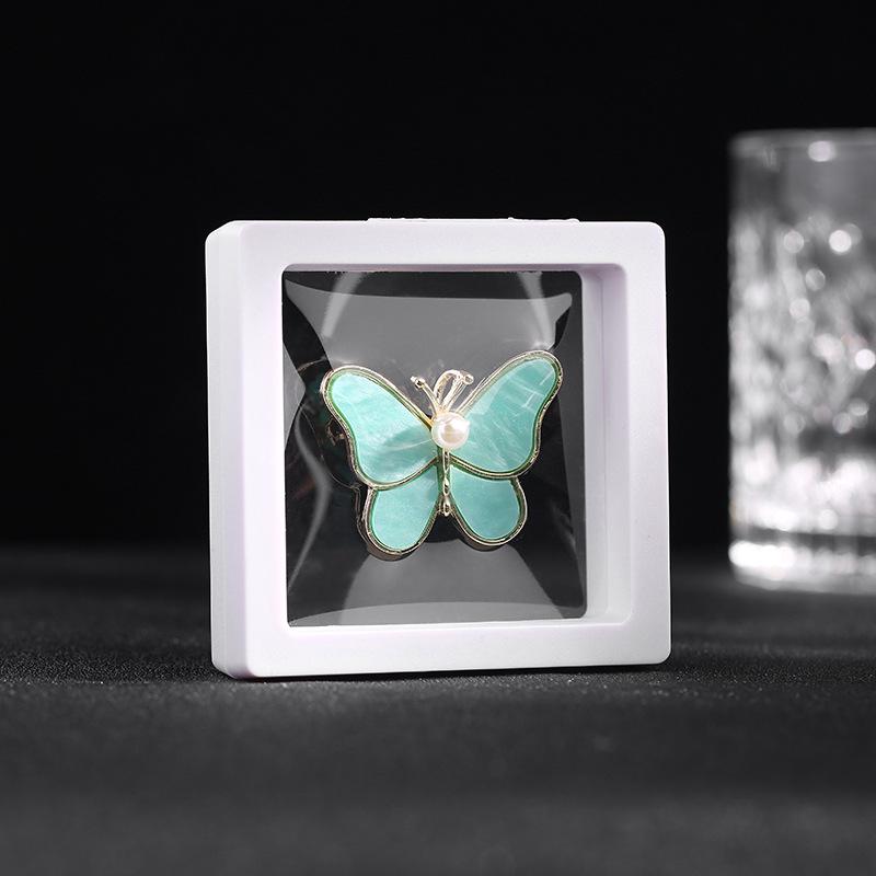 White Butterfly Brooch, Elegant Mother-of-Pearl Pearl Pin, Anti-Wardrobe Malfunction Corsage.