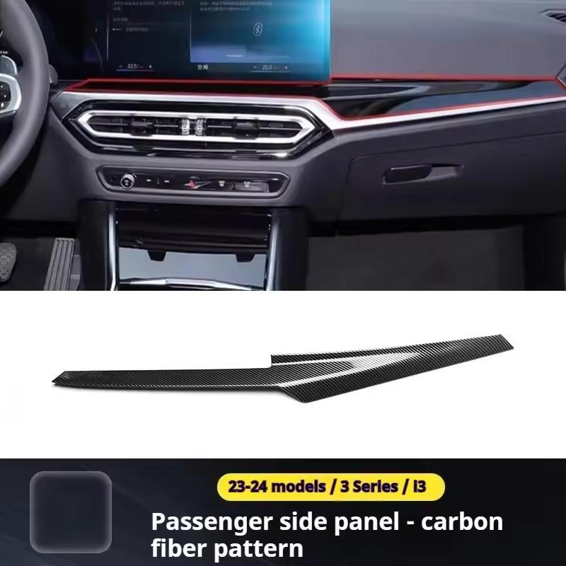 ABS Kohlefaser Auto Gangschaltungsblende Abdeckung Innenraum Kit Zierleisten Aufkleber Für BMW 3er 4er G20 G21 G22 2020-2025 Auto Zubehör