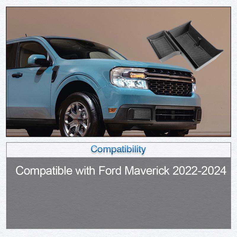 For Ford Maverick   2024 Car Center Console Organizer Tray with Mats Organizer Tray Stowing Tidying Interior Accessory