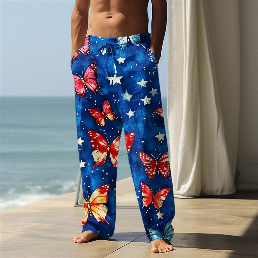 Independence Day Men's Printed Casual Pants