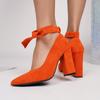 Women's Pointed Toe Lace-up Flats & French High Heels - New Fashion Style