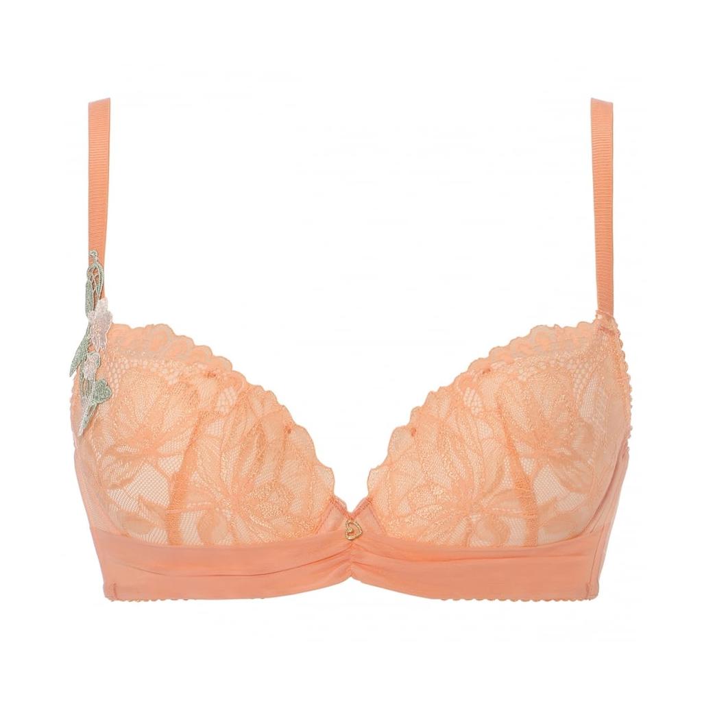 AMOSTYLE BY Triumph Curvy Slim Blooming M002 Size C65 Bra, Flower, (Orange),