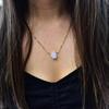 Raw Moonstone Crystal Necklace, Crystal Necklace, Rough Stone Necklace, June Birthstone, Celestial Handmade Jewelry, Bridesmaid Gift for Her