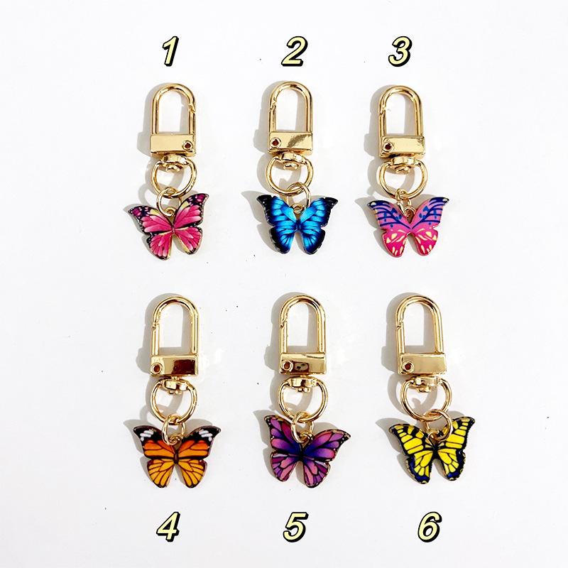 Kreativer Mini-Schmetterling Schlüsselanhänger Anhänger - Stilvolles Accessoire für Damenhandtaschen & Autoketten