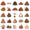 50PCS Cute Hand-Painted Poop Stickers: Creative Cartoon Decor for Laptops, Journals, and Cars